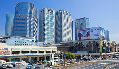 電車利用の場合「品川」駅